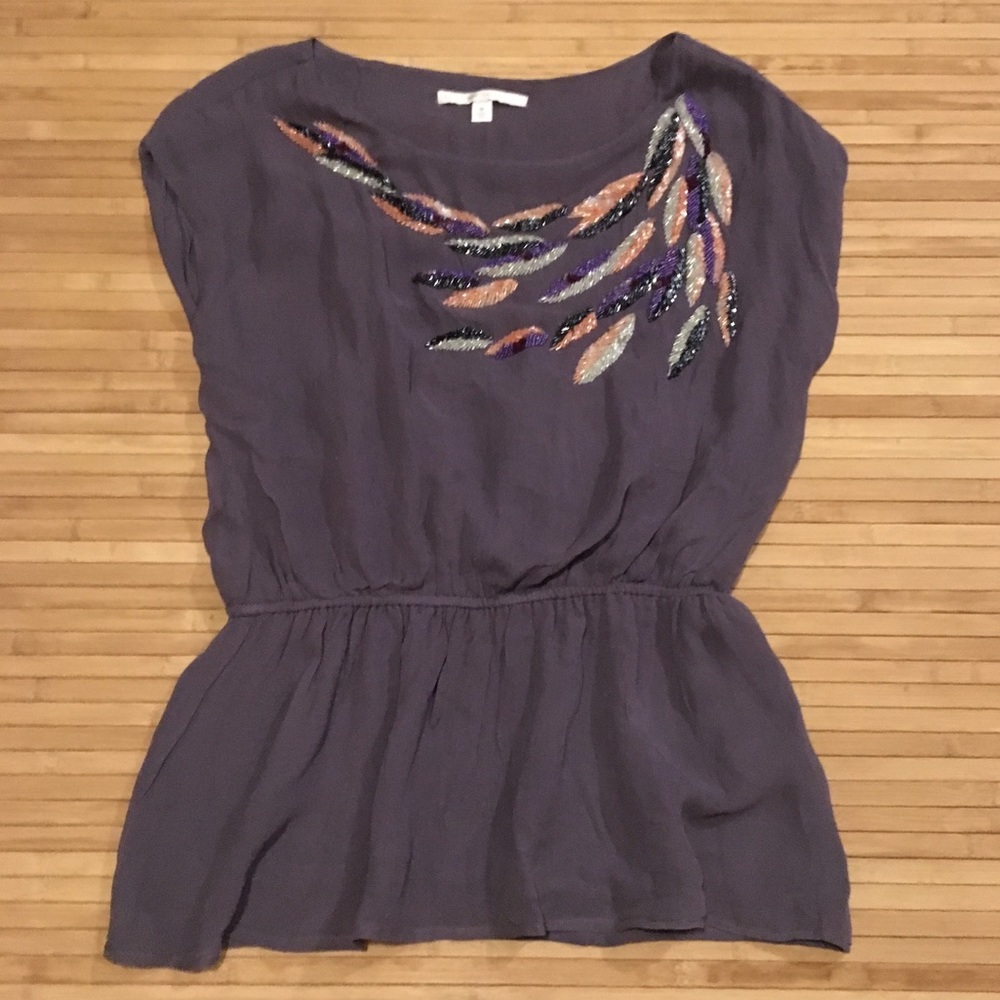 **PRICE DROP** Lauren Conrad Beaded Blouse